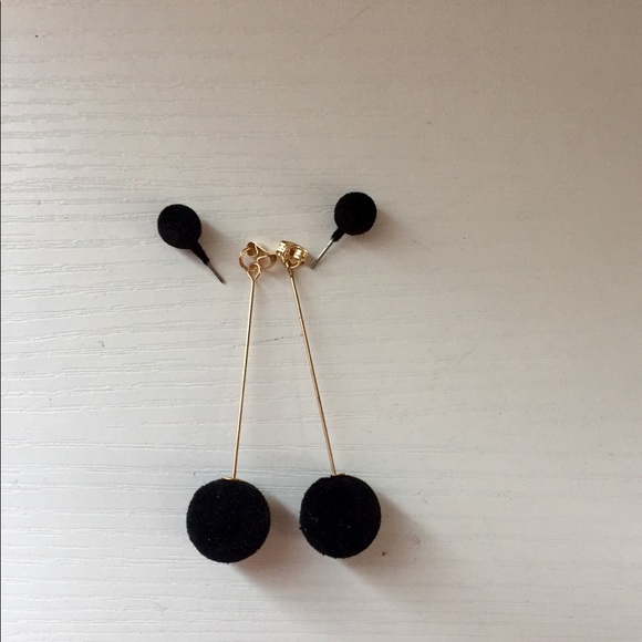 2 pair Women's Ball Drop Earrings - Picture 8 of 8